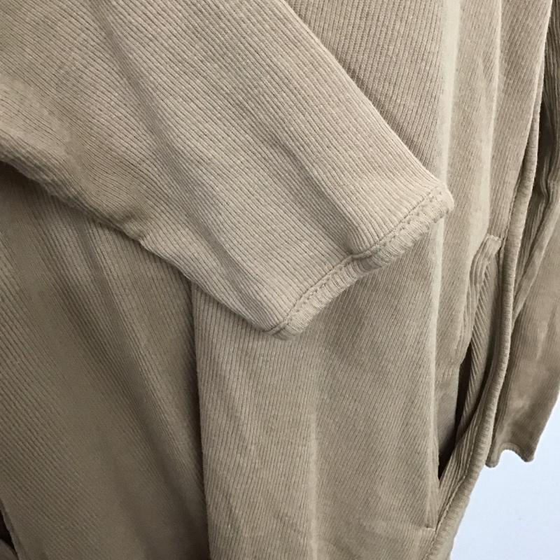 ジーナシス JEANASIS カットソー 長袖 長袖カットソー 無地カットソー ストレッチ FREE 無地 茶 / ブラウン /  レディース USED 古着 中古 10126954