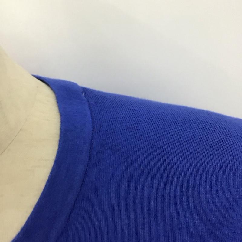 ザラ ZARA ニット、セーター 半袖 半袖ニットカットソー タートルネック セーター M 無地 青 / ブルー /  レディース USED 古着 中古 10126955