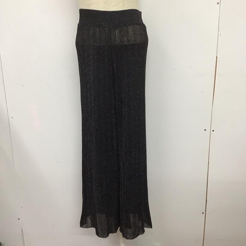ザラ ZARA パンツ ワークパンツ、ペインターパンツ ワイドパンツ カジュアルパンツ スラックス シースルーパンツ S 無地 黒 / ブラック /  レディース USED 古着 中古 10126979