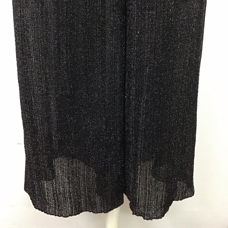 ザラ ZARA パンツ ワークパンツ、ペインターパンツ ワイドパンツ カジュアルパンツ スラックス シースルーパンツ S 無地 黒 / ブラック /  レディース USED 古着 中古 10126979