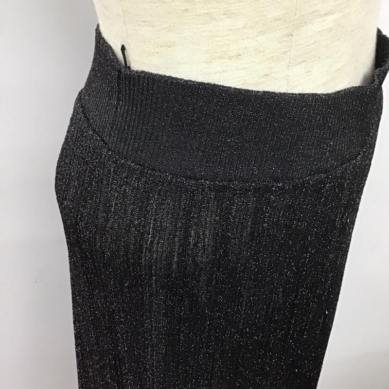 ザラ ZARA パンツ ワークパンツ、ペインターパンツ ワイドパンツ カジュアルパンツ スラックス シースルーパンツ S 無地 黒 / ブラック /  レディース USED 古着 中古 10126979