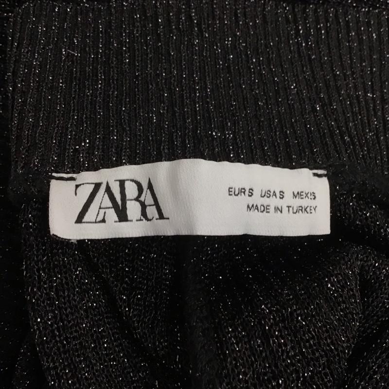 ザラ ZARA パンツ ワークパンツ、ペインターパンツ ワイドパンツ カジュアルパンツ スラックス シースルーパンツ S 無地 黒 / ブラック /  レディース USED 古着 中古 10126979