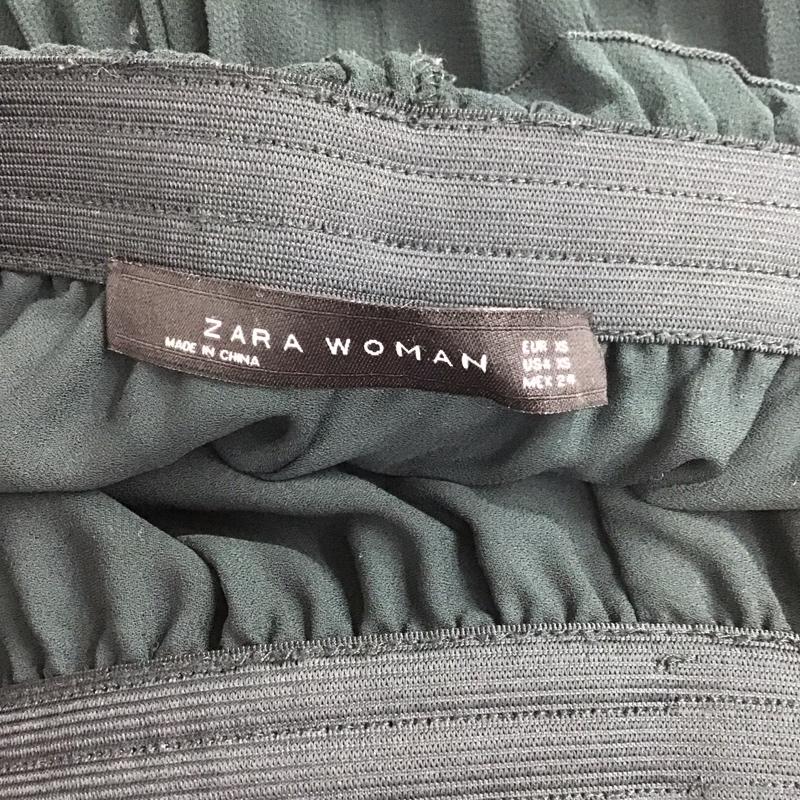 ザラウーマン ZARA WOMAN パンツ ワークパンツ、ペインターパンツ ワイドパンツ カジュアルパンツ スラックス フレアパンツ XS 無地 緑 / グリーン /  レディース USED 古着 中古 10126980