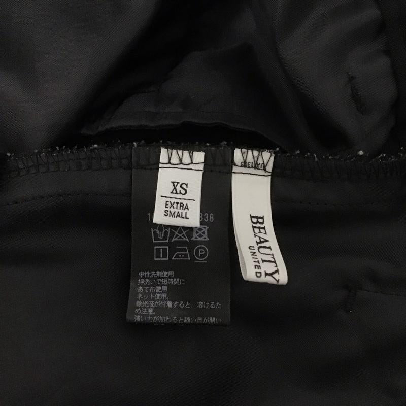 ユナイテッドアローズ　ビューティ＆ユース UNITED ARROWS BEAUTY & YOUTH パンツ スラックス スラックスパンツ スリムパンツ ストレッチパンツ XS 無地 黒 / ブラック /  レディース USED 古着 中古 10126981