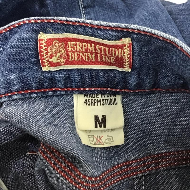 フォーティーファイブアールピーエム 45RPM パンツ デニム、ジーンズ デニムパンツ ストレートパンツ カジュアルジーンズ M 無地 インディゴ / インディゴ /  レディース USED 古着 中古 10126982