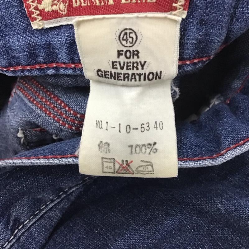 フォーティーファイブアールピーエム 45RPM パンツ デニム、ジーンズ デニムパンツ ストレートパンツ カジュアルジーンズ M 無地 インディゴ / インディゴ /  レディース USED 古着 中古 10126982