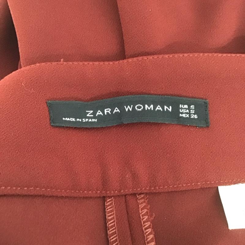 ザラウーマン ZARA WOMAN パンツ スラックス スラックスパンツ ワイドパンツ センタータックパンツ S 無地 黒 / ブラック /  レディース USED 古着 中古 10126983