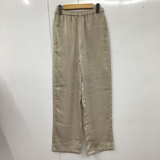 ローリーズファーム LOWRYS FARM パンツ スラックス ワイドパンツ スラックスパンツ カジュアルパンツ FREE 無地 ベージュ / ベージュ /  レディース USED 古着 中古 10126990