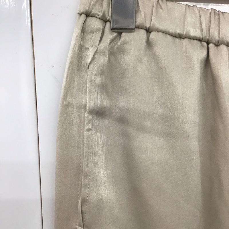 ローリーズファーム LOWRYS FARM パンツ スラックス ワイドパンツ スラックスパンツ カジュアルパンツ FREE 無地 ベージュ / ベージュ /  レディース USED 古着 中古 10126990