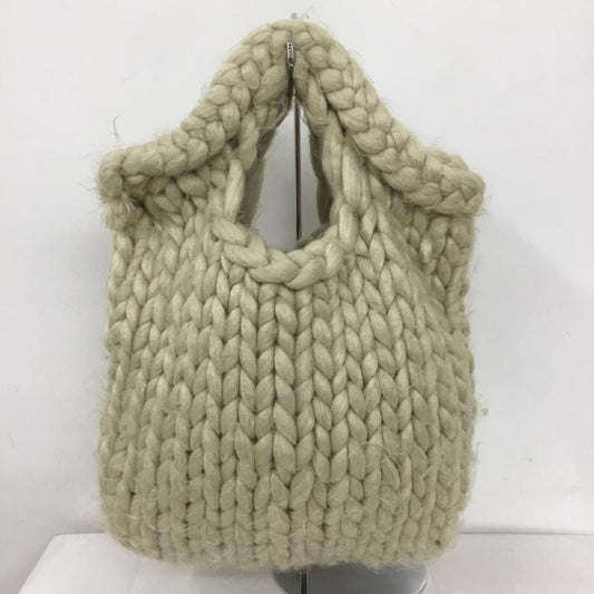 ザラ ZARA ハンドバッグ ハンドバッグ ニットバッグ 6036 010 716 無地 アイボリー / アイボリー /  レディース USED 古着 中古 10126994