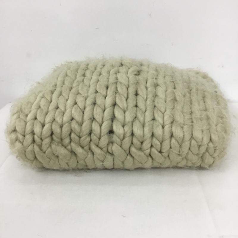 ザラ ZARA ハンドバッグ ハンドバッグ ニットバッグ 6036 010 716 無地 アイボリー / アイボリー /  レディース USED 古着 中古 10126994