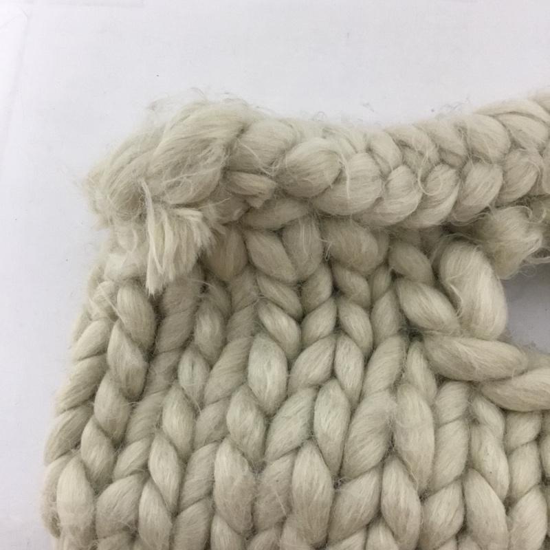 ザラ ZARA ハンドバッグ ハンドバッグ ニットバッグ 6036 010 716 無地 アイボリー / アイボリー /  レディース USED 古着 中古 10126994
