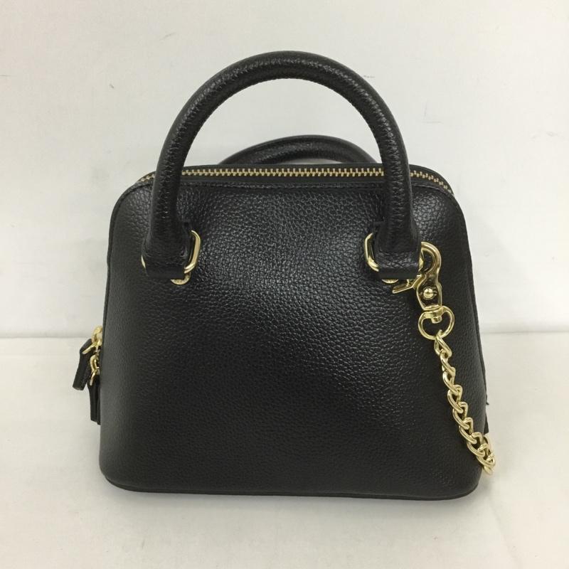 サマンサタバサ プチチョイス Samantha Thavasa Petit Choice ハンドバッグ ハンドバッグ ショルダーバッグ 2way ミニバッグ ロゴ、文字 黒 / ブラック / X 金 / ゴールド /  レディース USED 古着 中古 10127000
