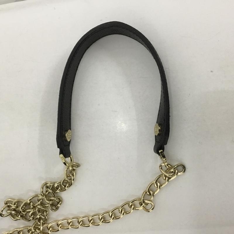 サマンサタバサ プチチョイス Samantha Thavasa Petit Choice ハンドバッグ ハンドバッグ ショルダーバッグ 2way ミニバッグ ロゴ、文字 黒 / ブラック / X 金 / ゴールド /  レディース USED 古着 中古 10127000