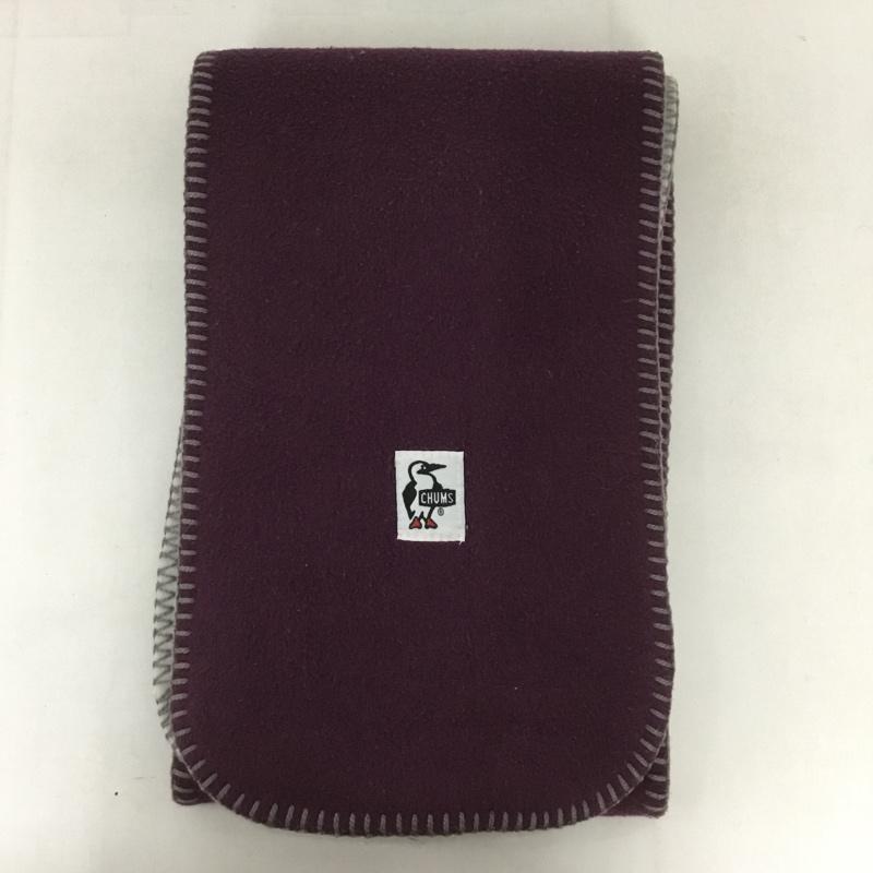チャムス CHUMS マフラー マフラー ロゴ、文字 紫 / パープル / X 灰 / グレー /  メンズ USED 古着 中古 10127003