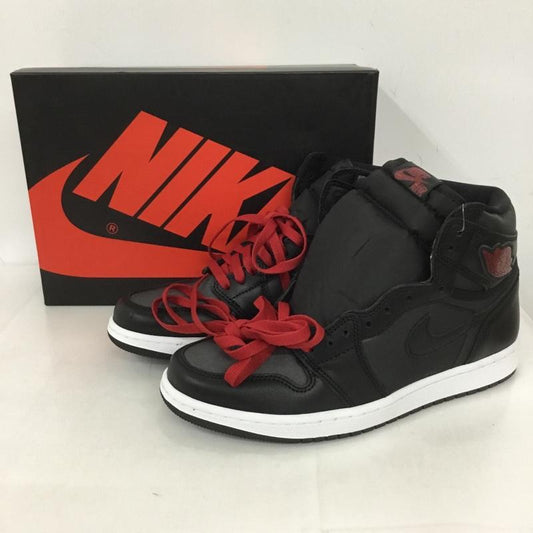 ナイキ NIKE スニーカー スニーカー 555088 060 AIR JORDAN 1 RETRO HIGH OG 27.5cm 箱有 27.5cm ロゴ、文字 黒 / ブラック / X 赤 / レッド /  メンズ USED 古着 中古 10127004