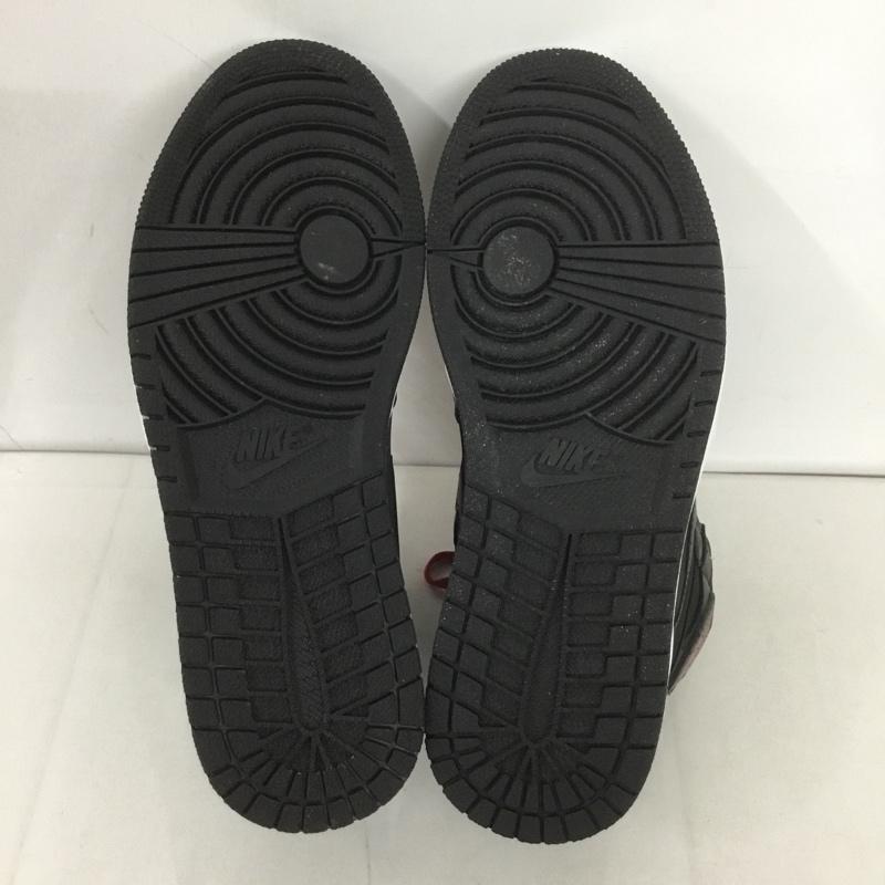 ナイキ NIKE スニーカー スニーカー 555088 060 AIR JORDAN 1 RETRO HIGH OG 27.5cm 箱有 27.5cm ロゴ、文字 黒 / ブラック / X 赤 / レッド /  メンズ USED 古着 中古 10127004