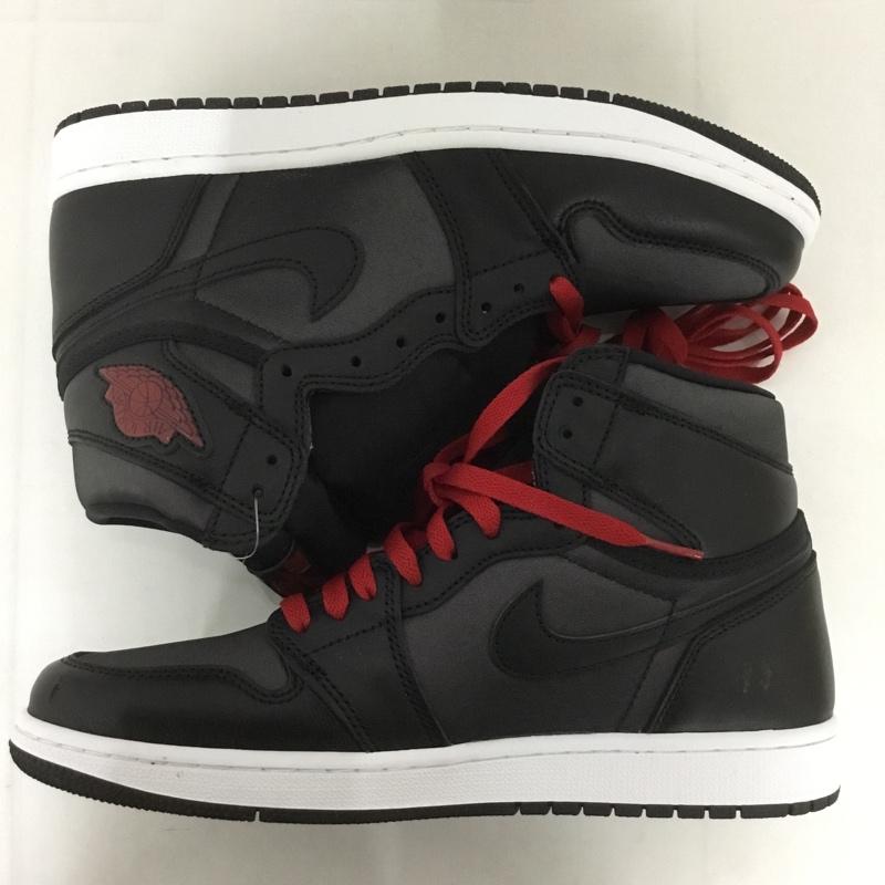 ナイキ NIKE スニーカー スニーカー 555088 060 AIR JORDAN 1 RETRO HIGH OG 27.5cm 箱有 27.5cm ロゴ、文字 黒 / ブラック / X 赤 / レッド /  メンズ USED 古着 中古 10127004
