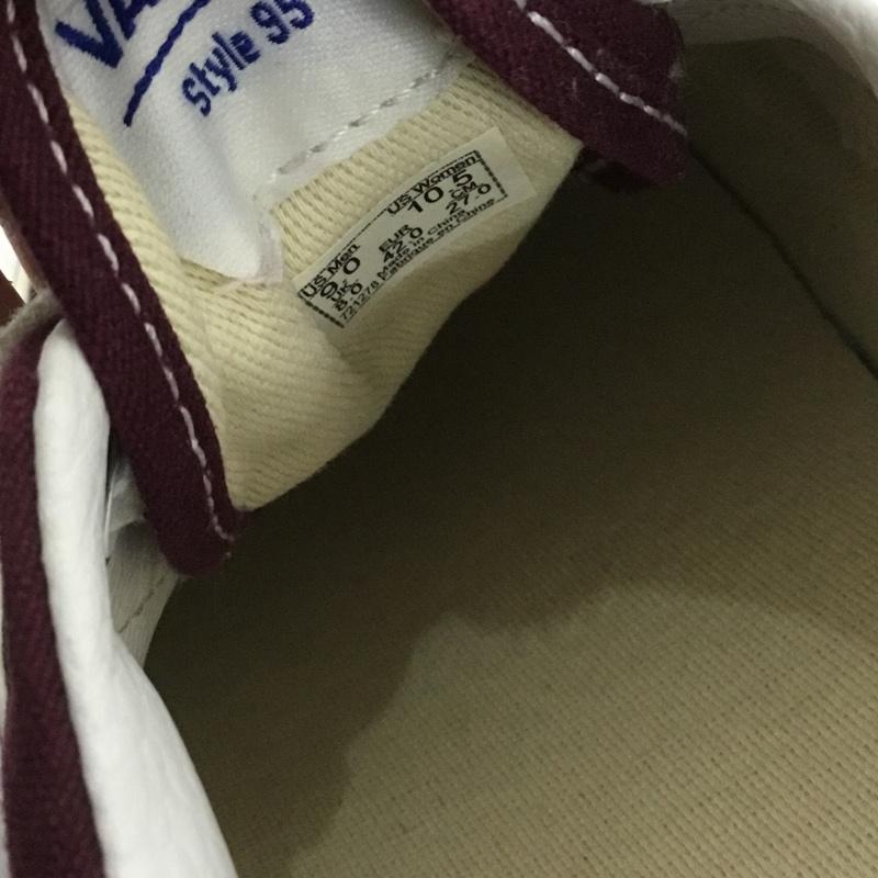 バンズ VANS スニーカー スニーカー 721278 ローカット 27cm 27.0cm ロゴ、文字 白 / ホワイト / X 黒 / ブラック / X 紫 / パープル /  メンズ USED 古着 中古 10127007