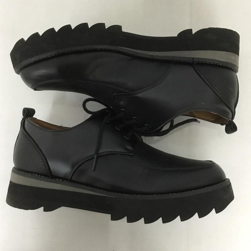 ウィム バイ リドム WYM LIDNM カジュアルシューズ カジュアルシューズ WYbu091 SHARK SOLE COMBINATION SHOES フェイクレザー M 無地 黒 / ブラック /  メンズ USED 古着 中古 10127008