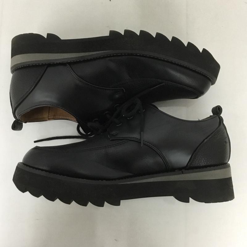ウィム バイ リドム WYM LIDNM カジュアルシューズ カジュアルシューズ WYbu091 SHARK SOLE COMBINATION SHOES フェイクレザー M 無地 黒 / ブラック /  メンズ USED 古着 中古 10127008