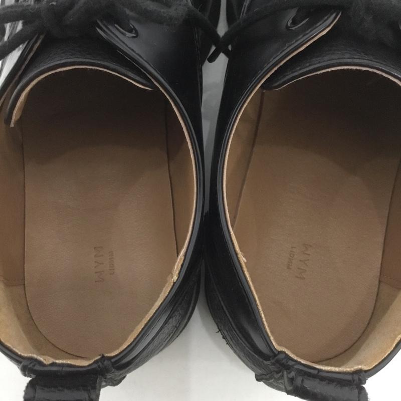 ウィム バイ リドム WYM LIDNM カジュアルシューズ カジュアルシューズ WYbu091 SHARK SOLE COMBINATION SHOES フェイクレザー M 無地 黒 / ブラック /  メンズ USED 古着 中古 10127008