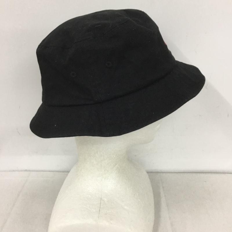 ファーストダウン FIRST DOWN 帽子 ハット バケットハット バケハ ロゴ、文字 黒 / ブラック /  メンズ USED 古着 中古 10127010