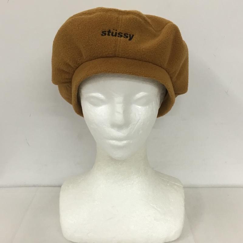 ステューシー STUSSY 帽子 ベレー帽 ロゴ、文字 キャメル / キャメル /  レディース USED 古着 中古 10127011