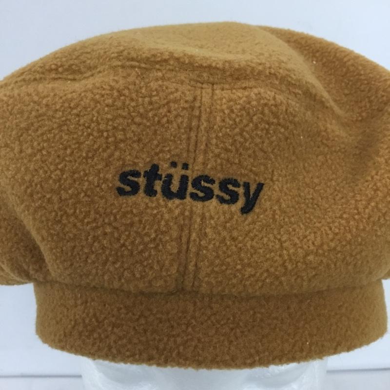 ステューシー STUSSY 帽子 ベレー帽 ロゴ、文字 キャメル / キャメル /  レディース USED 古着 中古 10127011