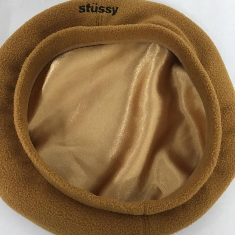 ステューシー STUSSY 帽子 ベレー帽 ロゴ、文字 キャメル / キャメル /  レディース USED 古着 中古 10127011