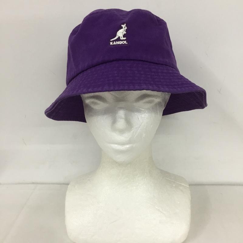 カンゴール KANGOL 帽子 ハット K4320SM WASHED BUCKET バケットハット ロゴ、文字 紫 / パープル /  メンズ USED 古着 中古 10127012