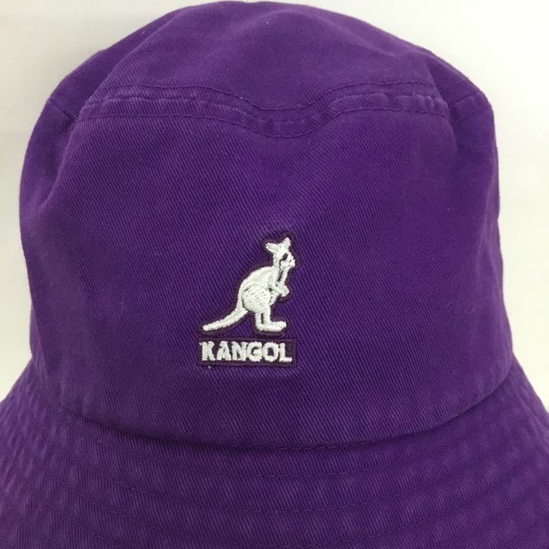 カンゴール KANGOL 帽子 ハット K4320SM WASHED BUCKET バケットハット ロゴ、文字 紫 / パープル /  メンズ USED 古着 中古 10127012