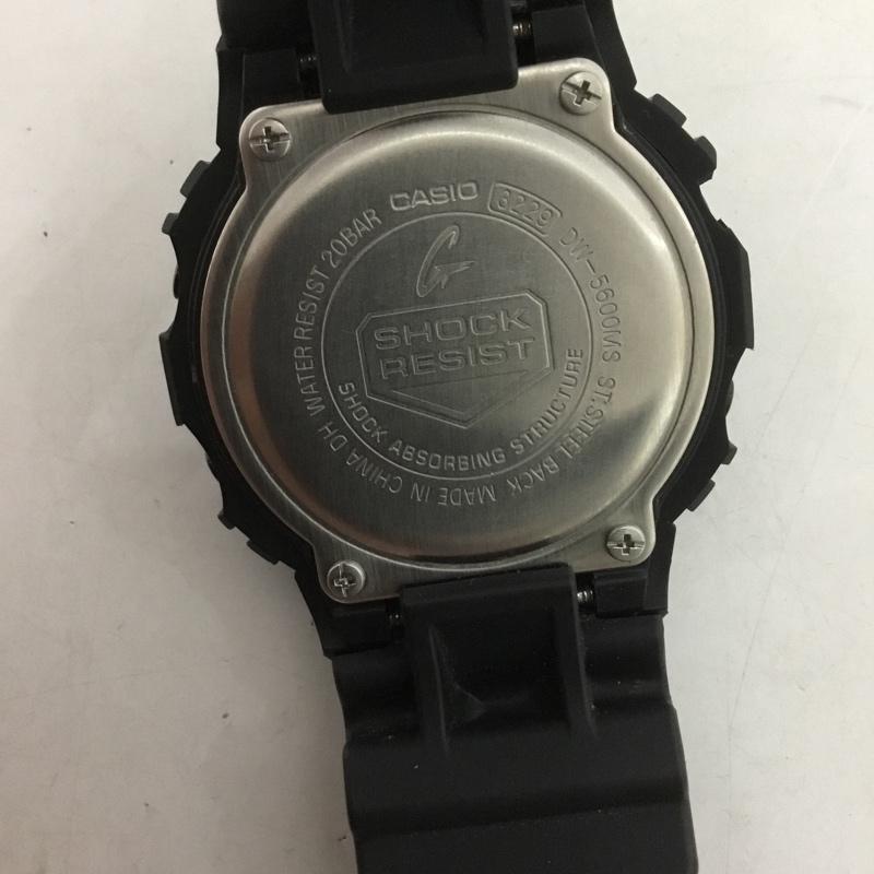 ジーショック G-SHOCK 腕時計 デジタル DW-5600MS マットブラック ロゴ、文字 黒 / ブラック /  メンズ USED 古着 中古 10127014