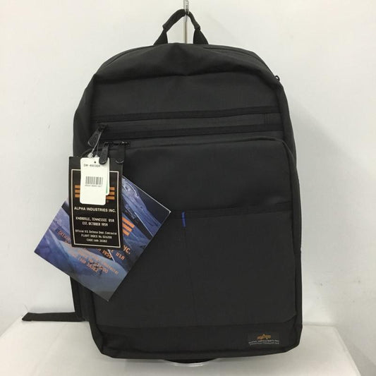 アルファインダストリー Alpha Industries リュックサック、デイパック リュックサック、デイバッグ 04803 レインプロテクター タグ付き ロゴ、文字 黒 / ブラック /  メンズ USED 古着 中古 10127015