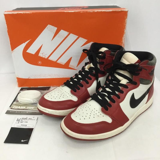 ナイキ NIKE スニーカー スニーカー DZ5485 612 AIR JORDAN 1 RETRO HIGH OG 28cm 箱有 28.0cm ロゴ、文字 白 / ホワイト / X 黒 / ブラック / X 赤 / レッド /  メンズ USED 古着 中古 10127053