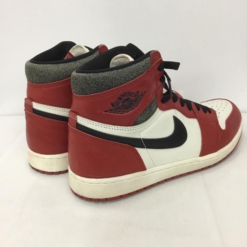 ナイキ NIKE スニーカー スニーカー DZ5485 612 AIR JORDAN 1 RETRO HIGH OG 28cm 箱有 28.0cm ロゴ、文字 白 / ホワイト / X 黒 / ブラック / X 赤 / レッド /  メンズ USED 古着 中古 10127053