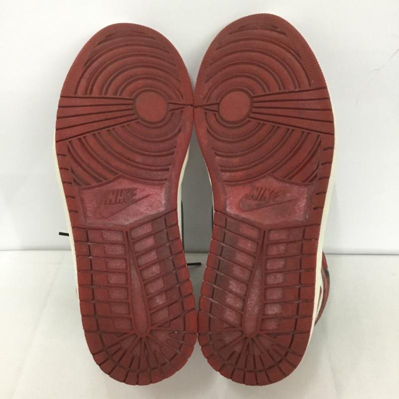 ナイキ NIKE スニーカー スニーカー DZ5485 612 AIR JORDAN 1 RETRO HIGH OG 28cm 箱有 28.0cm ロゴ、文字 白 / ホワイト / X 黒 / ブラック / X 赤 / レッド /  メンズ USED 古着 中古 10127053