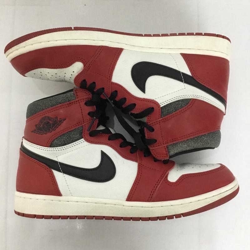 ナイキ NIKE スニーカー スニーカー DZ5485 612 AIR JORDAN 1 RETRO HIGH OG 28cm 箱有 28.0cm ロゴ、文字 白 / ホワイト / X 黒 / ブラック / X 赤 / レッド /  メンズ USED 古着 中古 10127053
