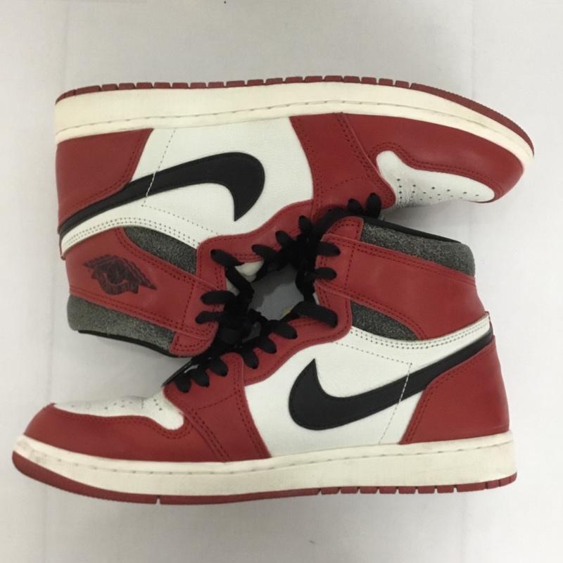ナイキ NIKE スニーカー スニーカー DZ5485 612 AIR JORDAN 1 RETRO HIGH OG 28cm 箱有 28.0cm ロゴ、文字 白 / ホワイト / X 黒 / ブラック / X 赤 / レッド /  メンズ USED 古着 中古 10127053