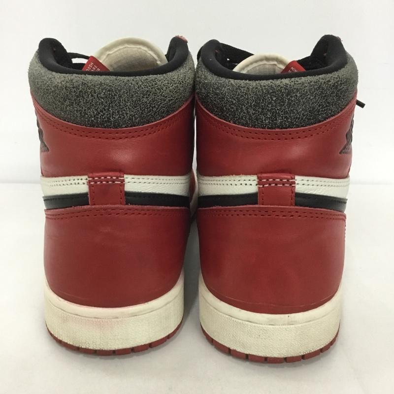 ナイキ NIKE スニーカー スニーカー DZ5485 612 AIR JORDAN 1 RETRO HIGH OG 28cm 箱有 28.0cm ロゴ、文字 白 / ホワイト / X 黒 / ブラック / X 赤 / レッド /  メンズ USED 古着 中古 10127053
