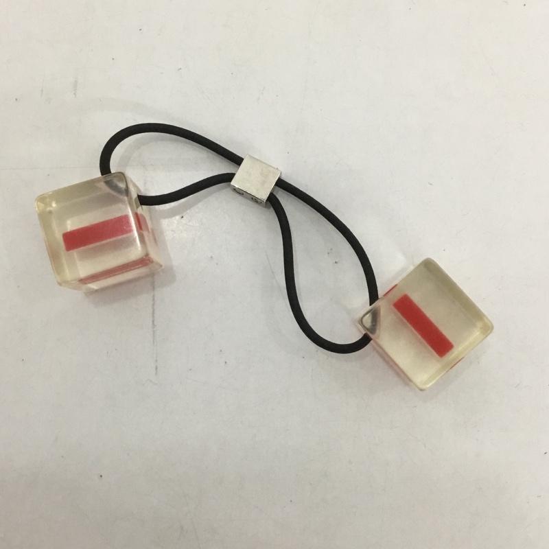 シュプリーム Supreme ファッション小物 ファッション小物 Hair Bobbles 18SS ヘアゴム ロゴ、文字 赤 / レッド / X 透明 / クリア /  メンズ USED 古着 中古 10127056