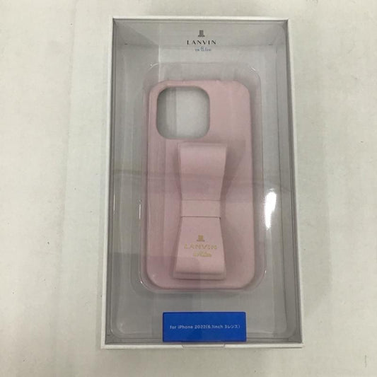 ランバン LANVIN ファッション小物 ファッション小物 LBSPKSRIP2261P iPhoneケース iPhone 14 Pro 無地 桃 / ピンク /  レディース USED 古着 中古 10127064