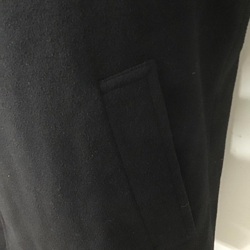 ラルフローレン RALPHLAUREN コート コート一般 ロングコート カラージャケット アウター 緑タグ 80s 42 無地 黒 / ブラック /  メンズ USED 古着 中古 10127068