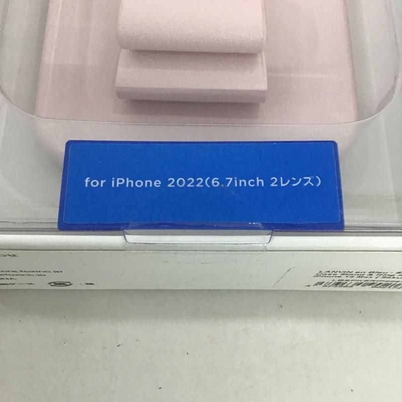 ランバン LANVIN ファッション小物 ファッション小物 LBSPKSRIP2261M iPhone 14 Plusケース iPhoneケース リボンバックケース 無地 桃 / ピンク /  レディース USED 古着 中古 10127076