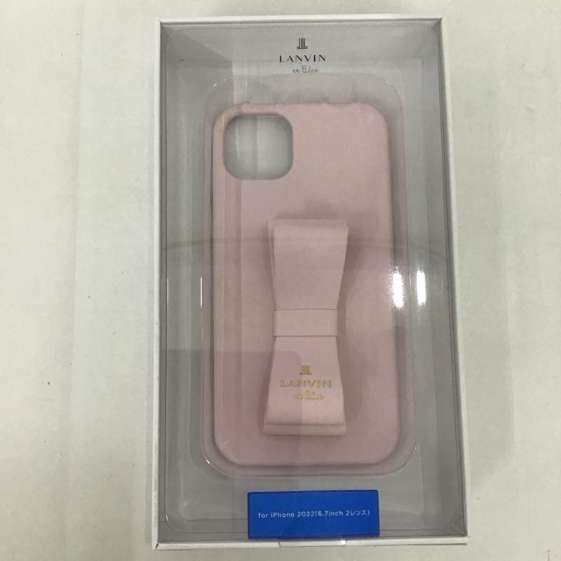 ランバン LANVIN ファッション小物 ファッション小物 LBSPKSRIP2261M iPhone 14 Plusケース iPhoneケース リボンバックケース 無地 桃 / ピンク /  レディース USED 古着 中古 10127077
