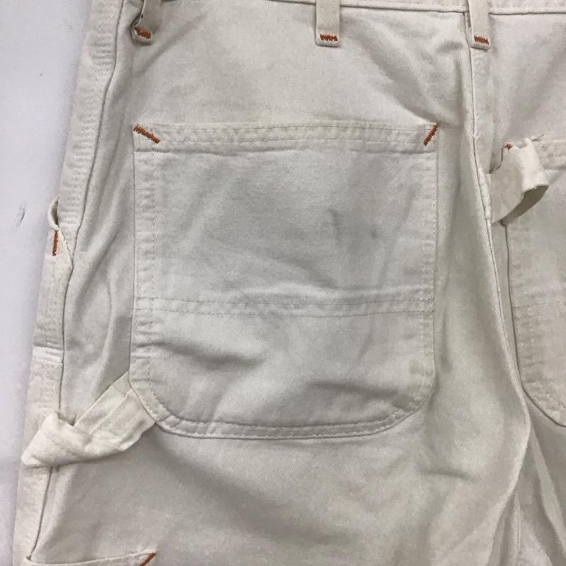カーハート Carhartt パンツ ワークパンツ、ペインターパンツ ワークパンツ ワイドパンツ カジュアルパンツ ロゴ、文字 白 / ホワイト /  メンズ USED 古着 中古 10127082