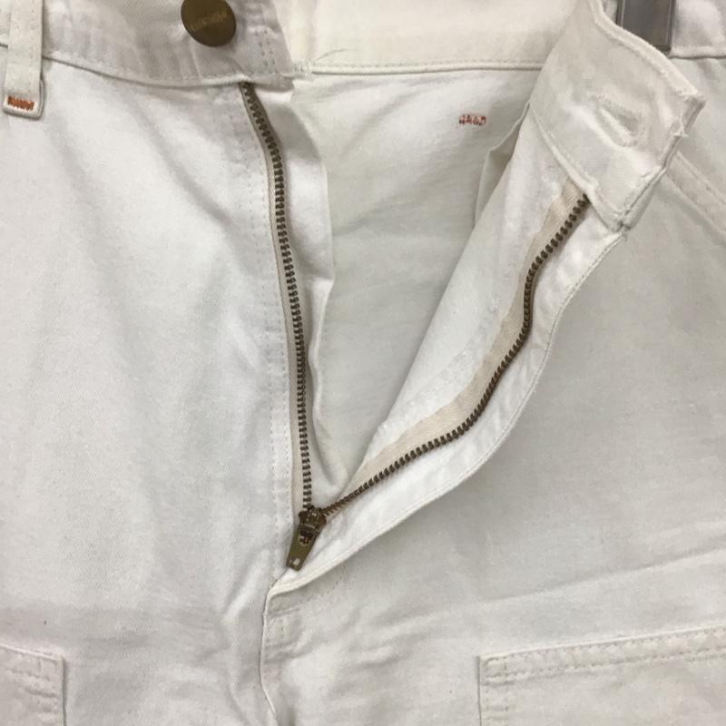 カーハート Carhartt パンツ ワークパンツ、ペインターパンツ ワークパンツ ワイドパンツ カジュアルパンツ ロゴ、文字 白 / ホワイト /  メンズ USED 古着 中古 10127082