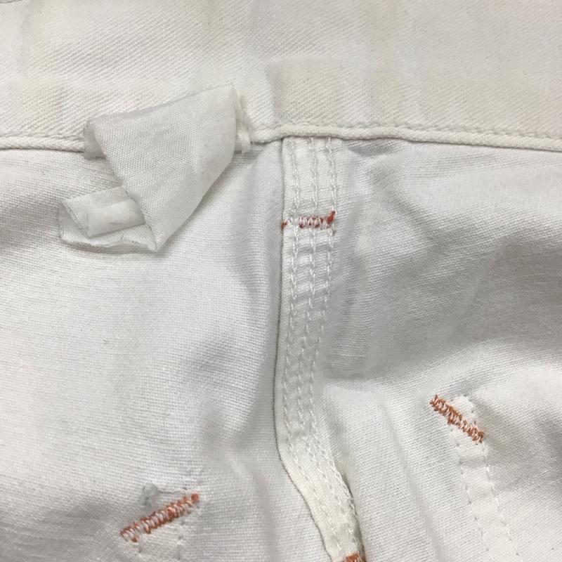 カーハート Carhartt パンツ ワークパンツ、ペインターパンツ ワークパンツ ワイドパンツ カジュアルパンツ ロゴ、文字 白 / ホワイト /  メンズ USED 古着 中古 10127082
