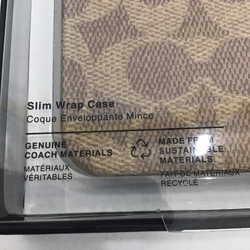 コーチ COACH ファッション小物 ファッション小物 CIPH-124-SCTAN Slim Wrap Case iPhoneケース iPhone 14 Pro Max ロゴ、文字 茶 / ブラウン /  レディース USED 古着 中古 10127088