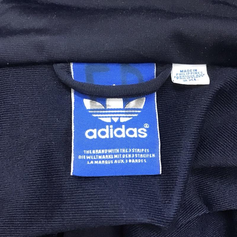 アディダスオリジナルス adidas originals ジャケット、上着 ジャケット、ブレザー e14647 ジャケット ジップアップジャケット ジャージ XXL ロゴ、文字 紺 / ネイビー /  メンズ USED 古着 中古 10127102